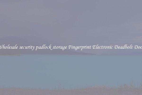 Wholesale security padlock storage Fingerprint Electronic Deadbolt Door 