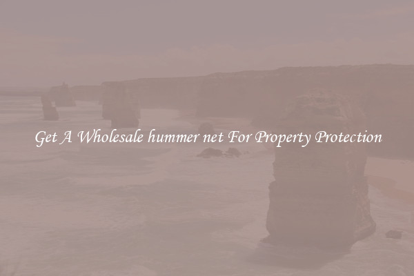 Get A Wholesale hummer net For Property Protection
