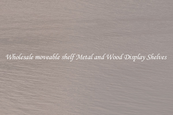 Wholesale moveable shelf Metal and Wood Display Shelves 