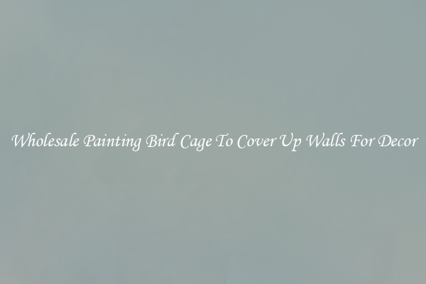 Wholesale Painting Bird Cage To Cover Up Walls For Decor