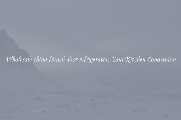 Wholesale china french door refrigerator: Your Kitchen Companion