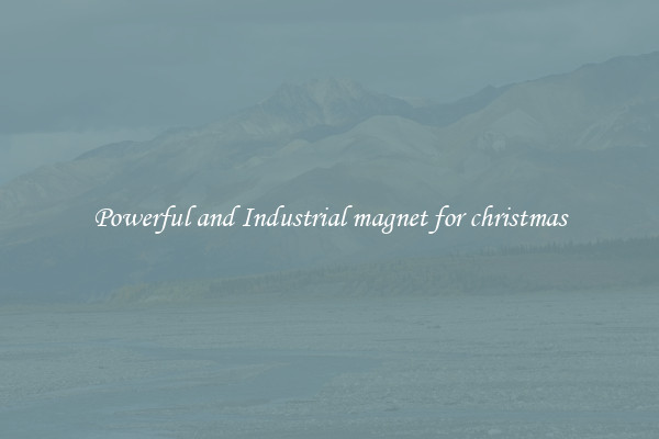 Powerful and Industrial magnet for christmas